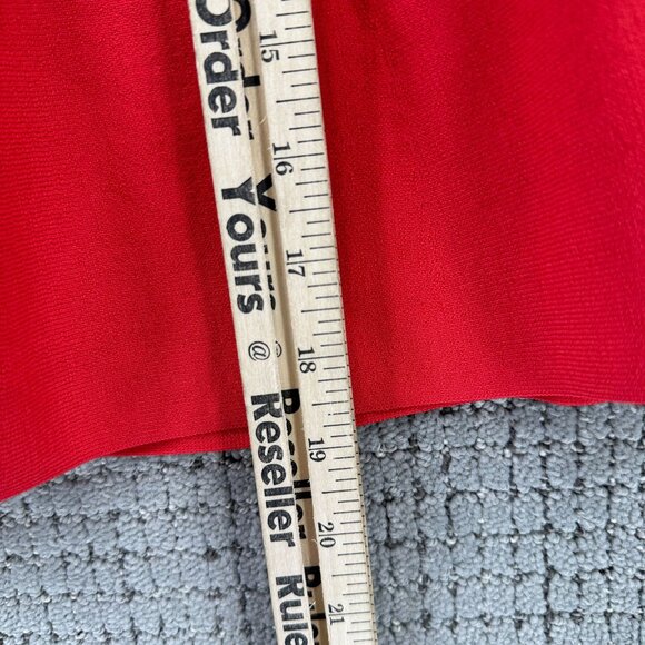 Grey Jason Wu Mini Skirt Womens Small Orangish Red Pull On A-Line NWT - Picture 5 of 10